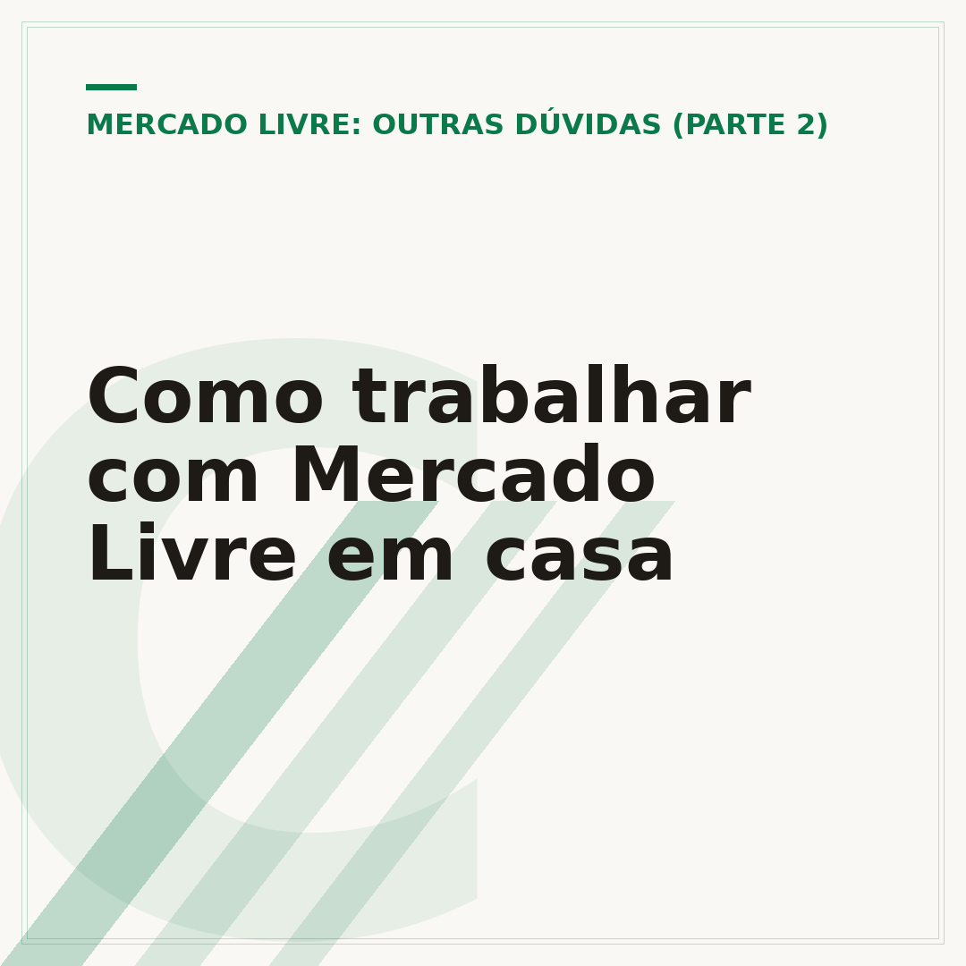 Como trabalhar com Mercado Livre em casa