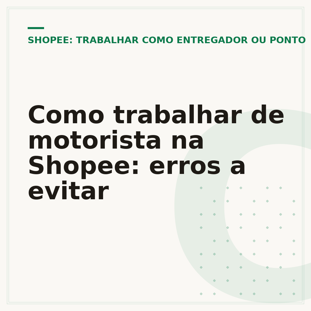 Como trabalhar de motorista na Shopee: erros a evitar