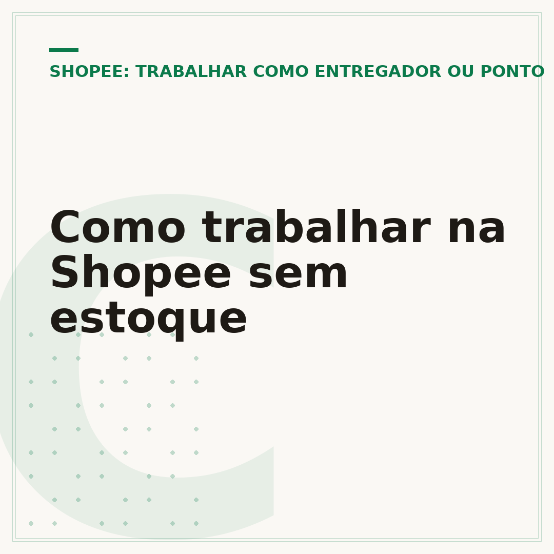 Como trabalhar na Shopee sem estoque