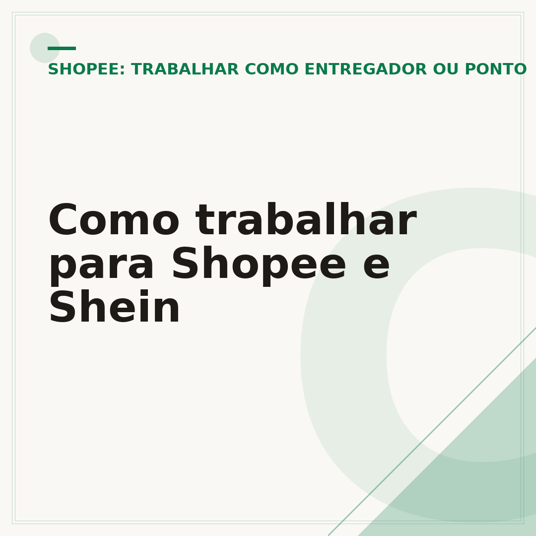Como trabalhar para Shopee e Shein