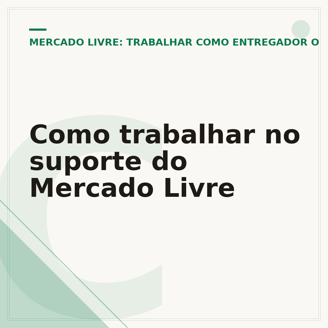 Como trabalhar no suporte do Mercado Livre