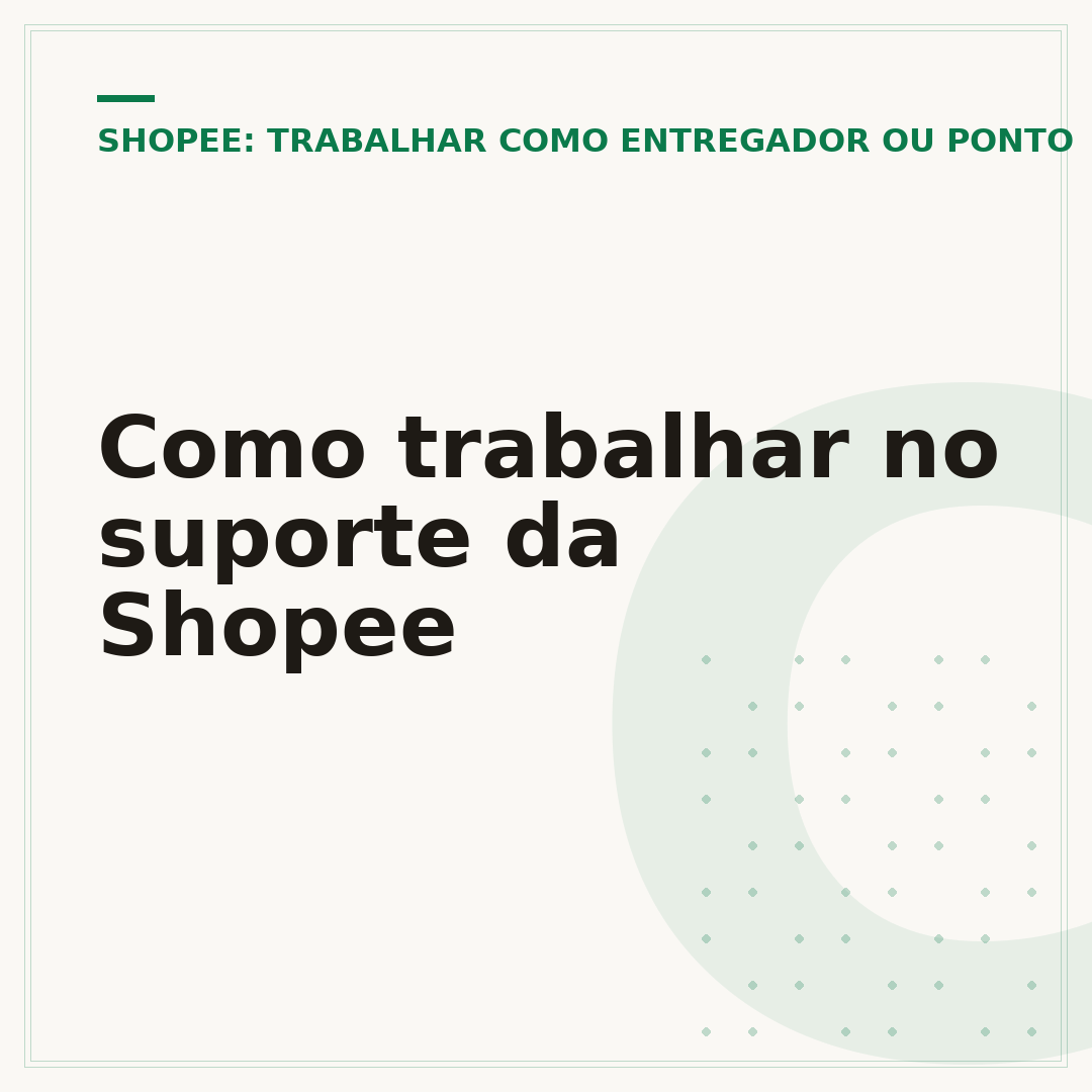 Como trabalhar no suporte da Shopee