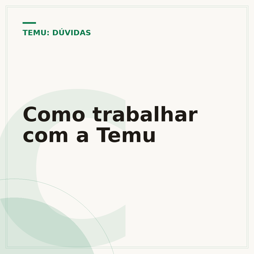 Como trabalhar com a Temu