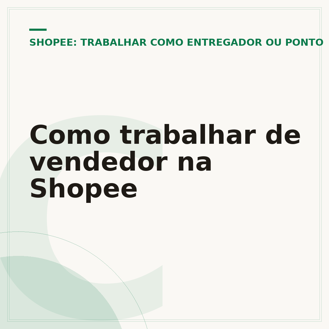 Como trabalhar de vendedor na Shopee