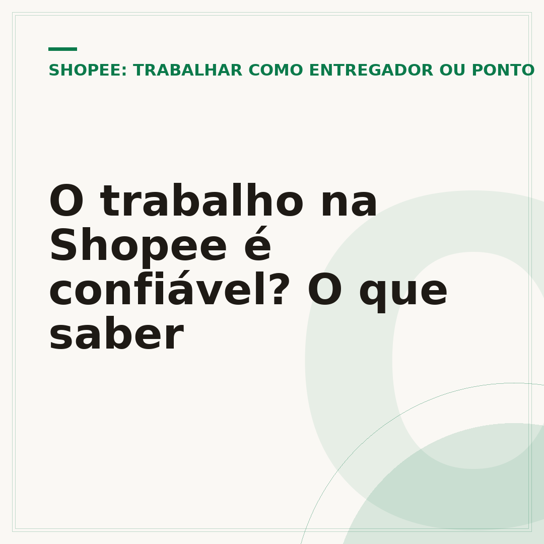 O trabalho na Shopee é confiável? O que saber