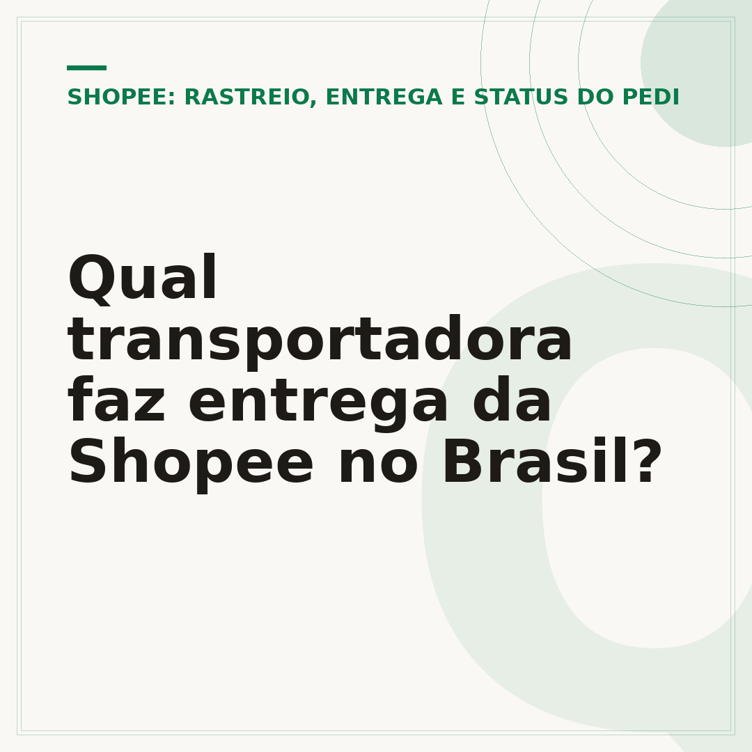 Qual transportadora faz entrega da Shopee no Brasil?