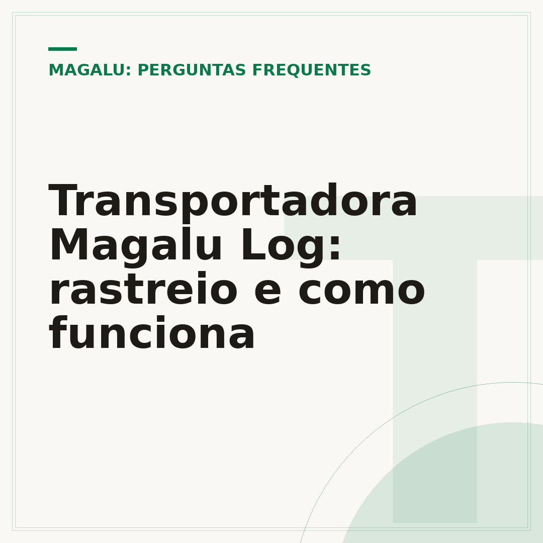 Transportadora Magalu Log: rastreio e como funciona