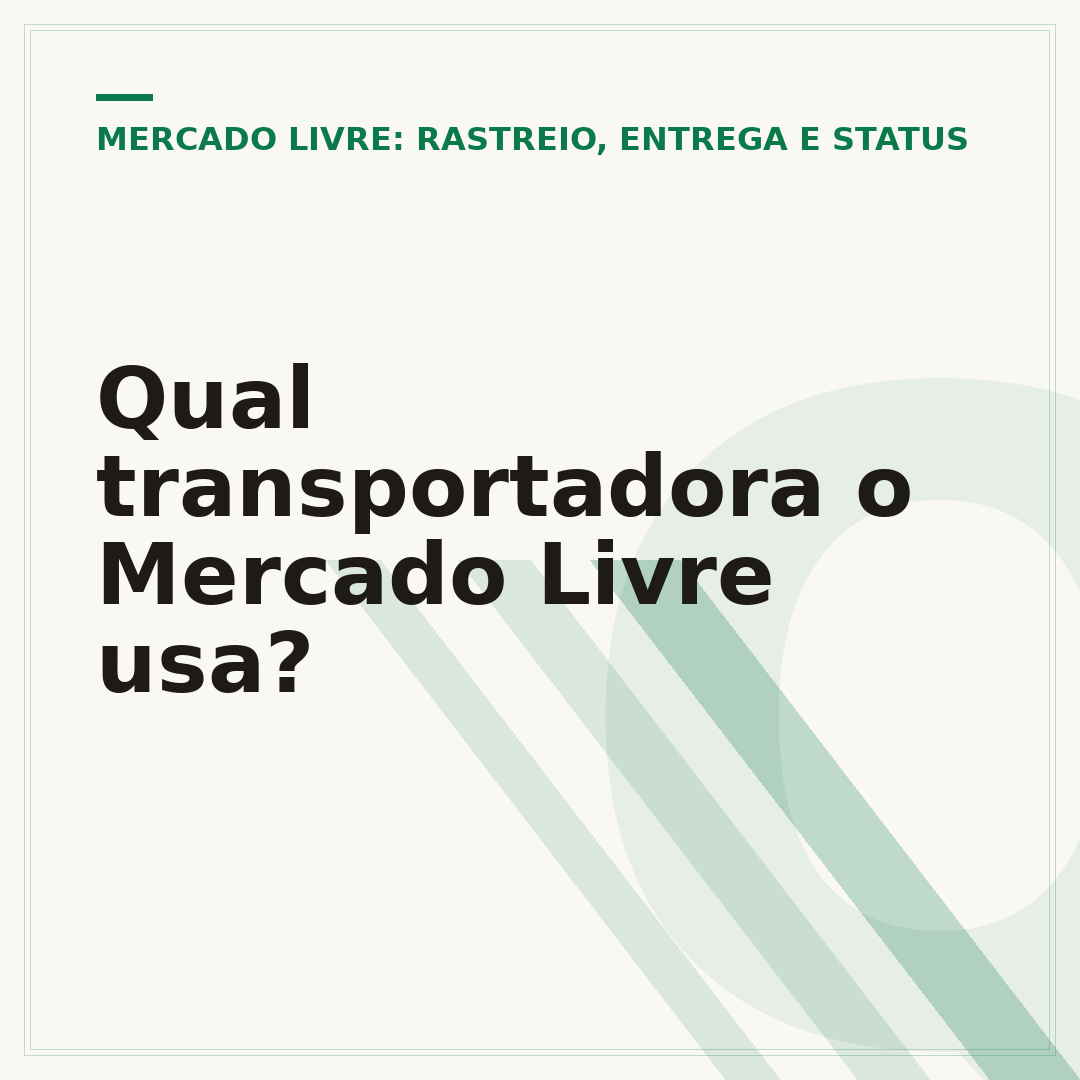 Qual transportadora o Mercado Livre usa?
