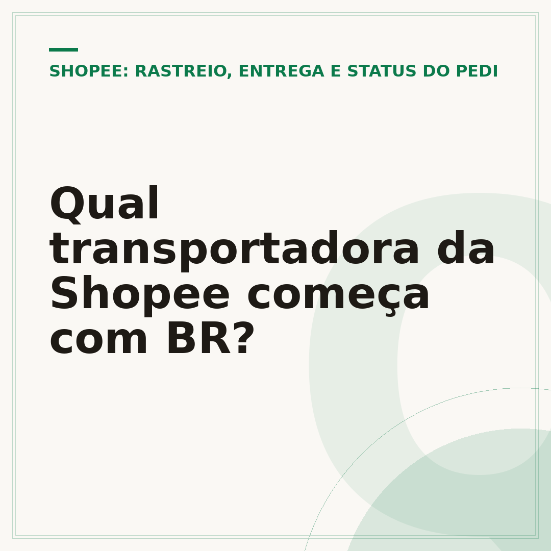 Qual transportadora da Shopee começa com BR?