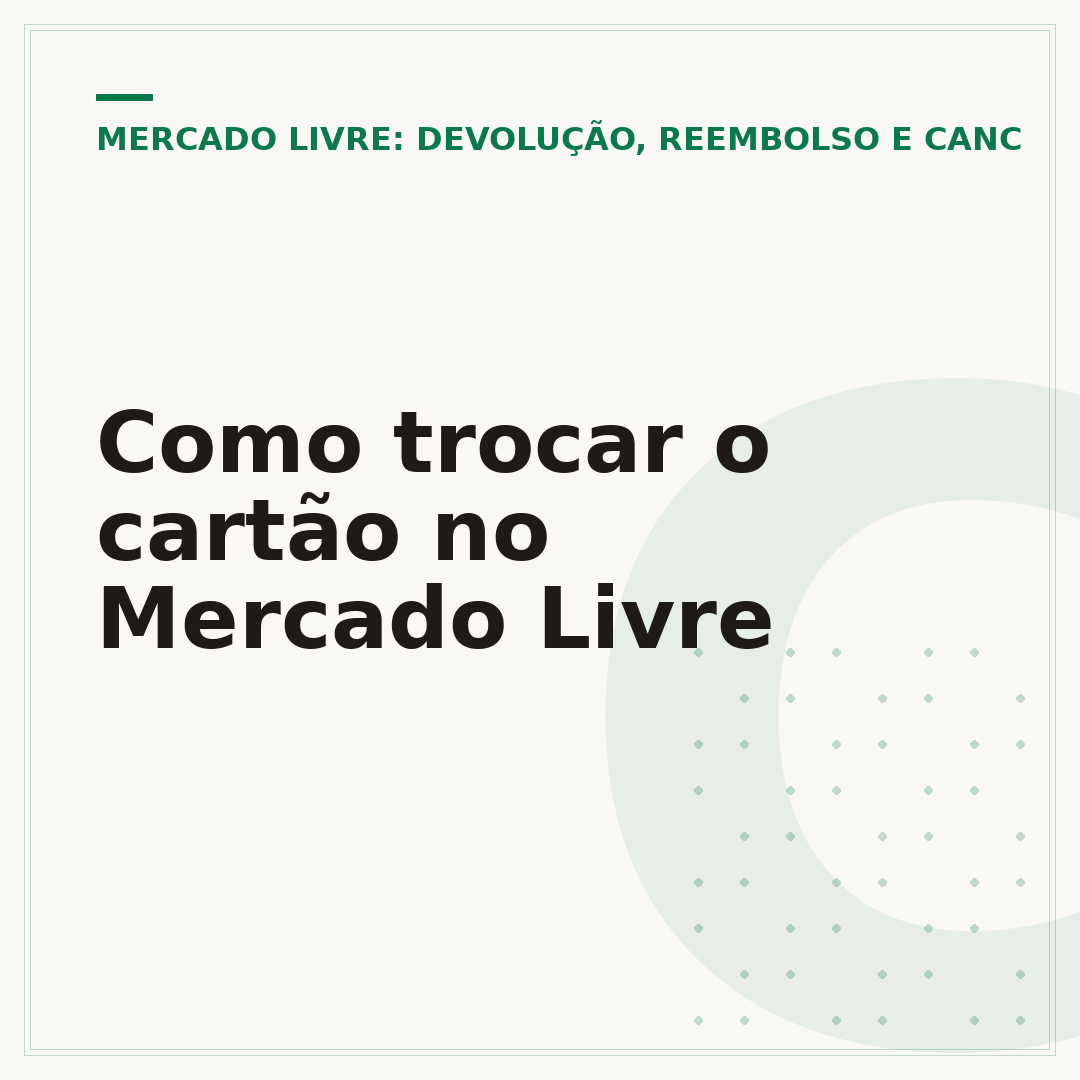 Como trocar o cartão no Mercado Livre