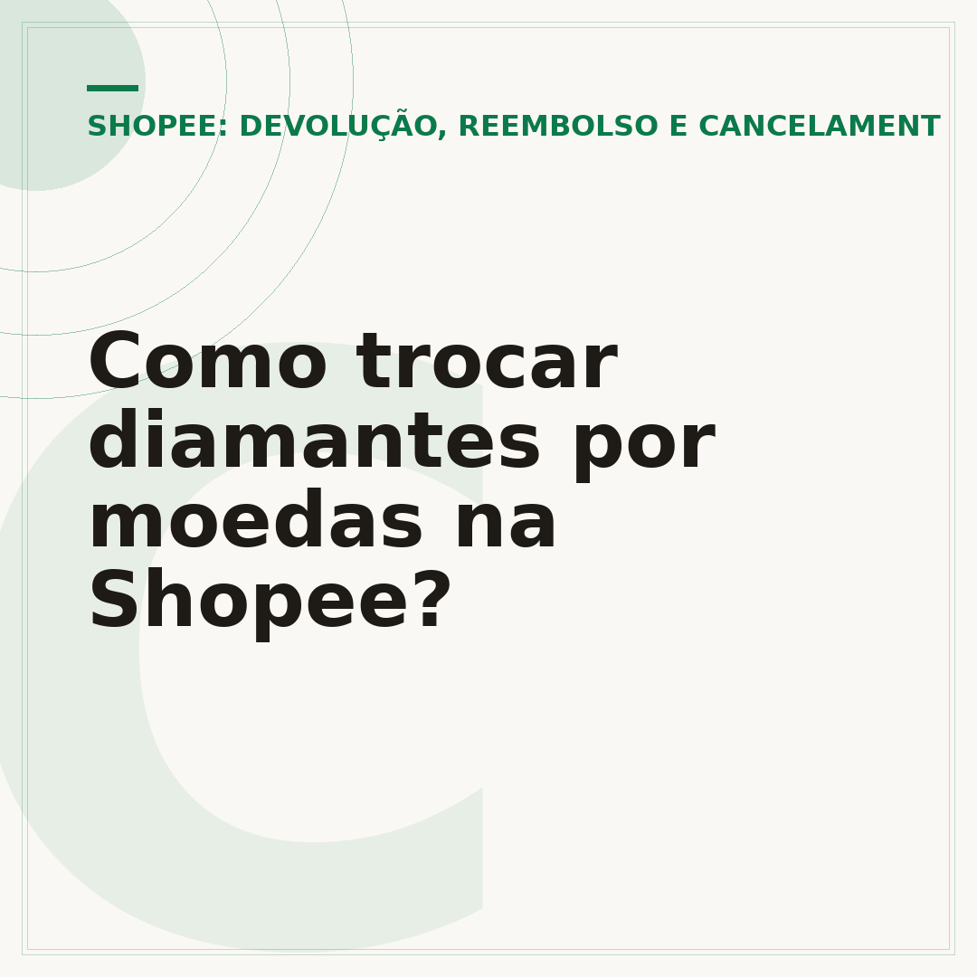 Como trocar diamantes por moedas na Shopee?