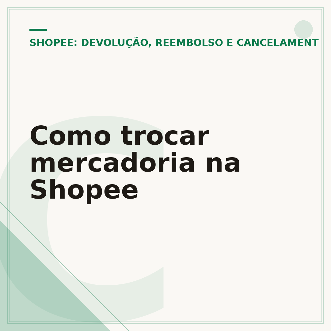 Como trocar mercadoria na Shopee