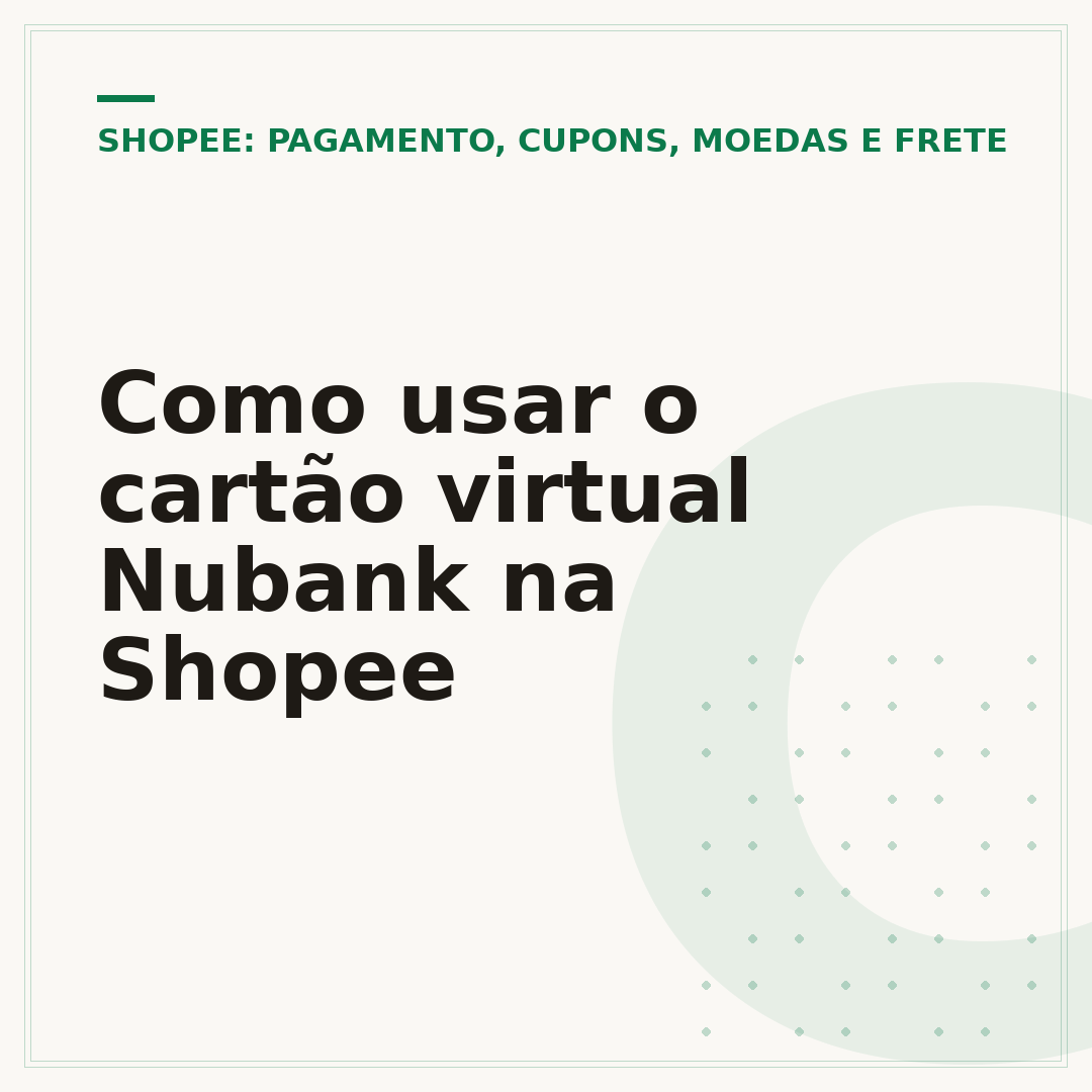 Como usar o cartão virtual Nubank na Shopee