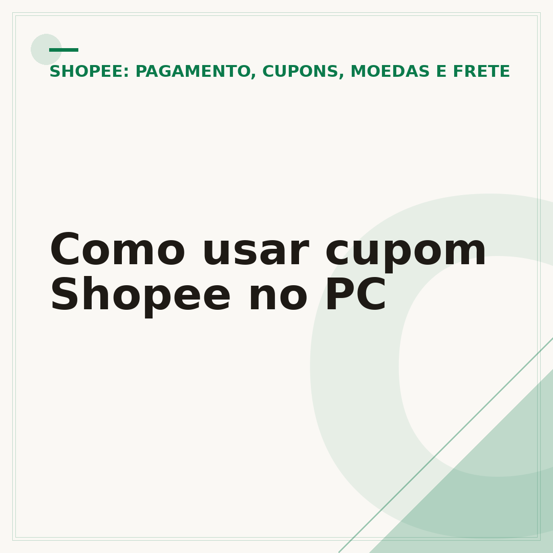Como usar cupom Shopee no PC