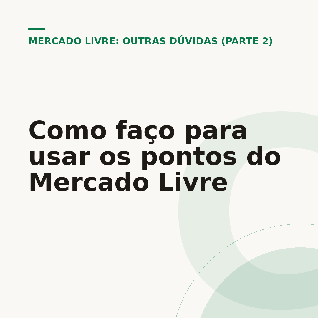 Como faço para usar os pontos do Mercado Livre
