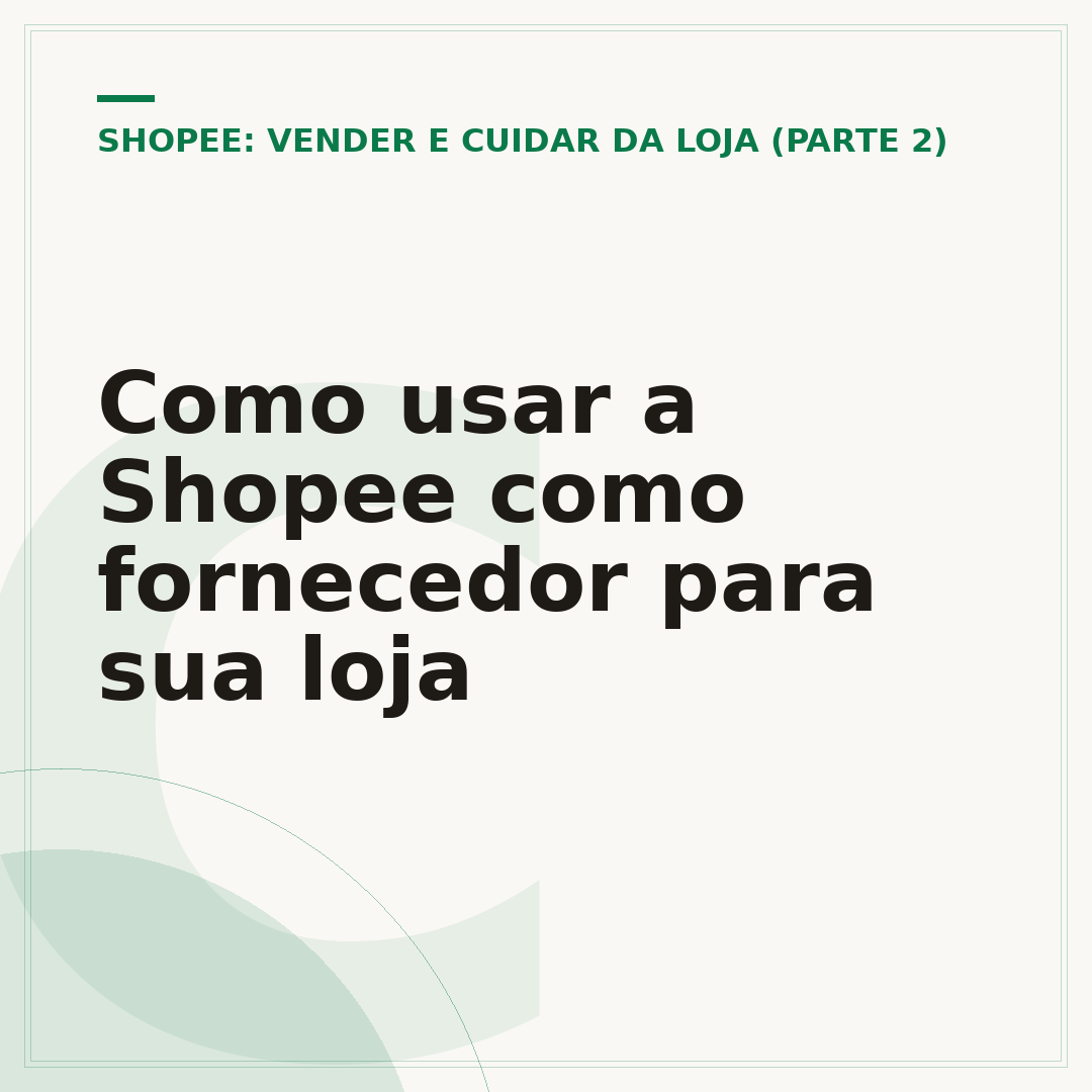 Como usar a Shopee como fornecedor para sua loja