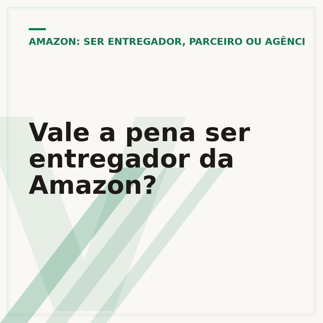 Vale a pena ser entregador da Amazon?
