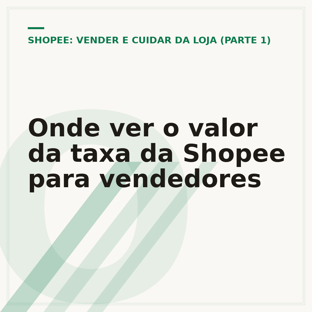 Onde ver o valor da taxa da Shopee para vendedores