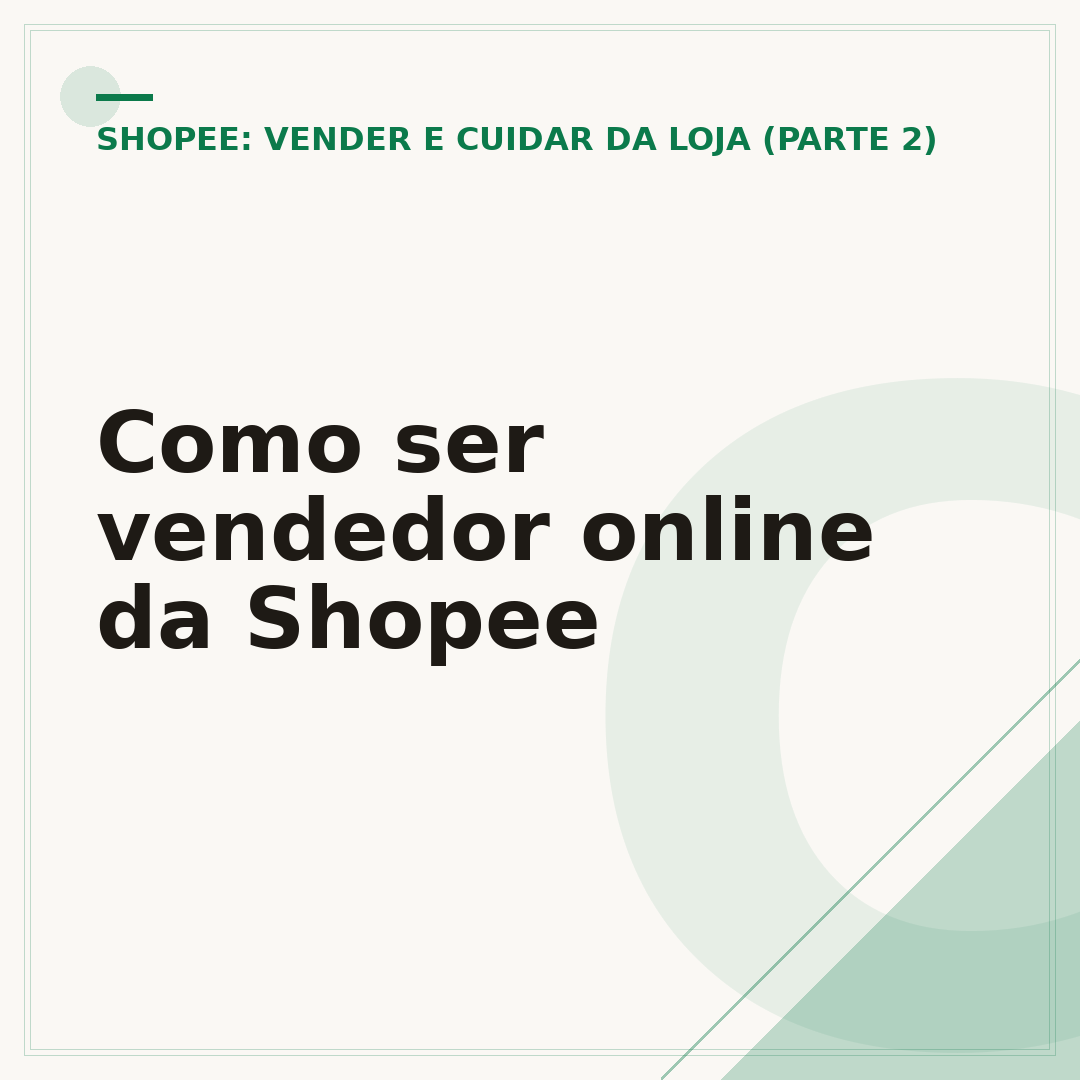 Como ser vendedor online da Shopee
