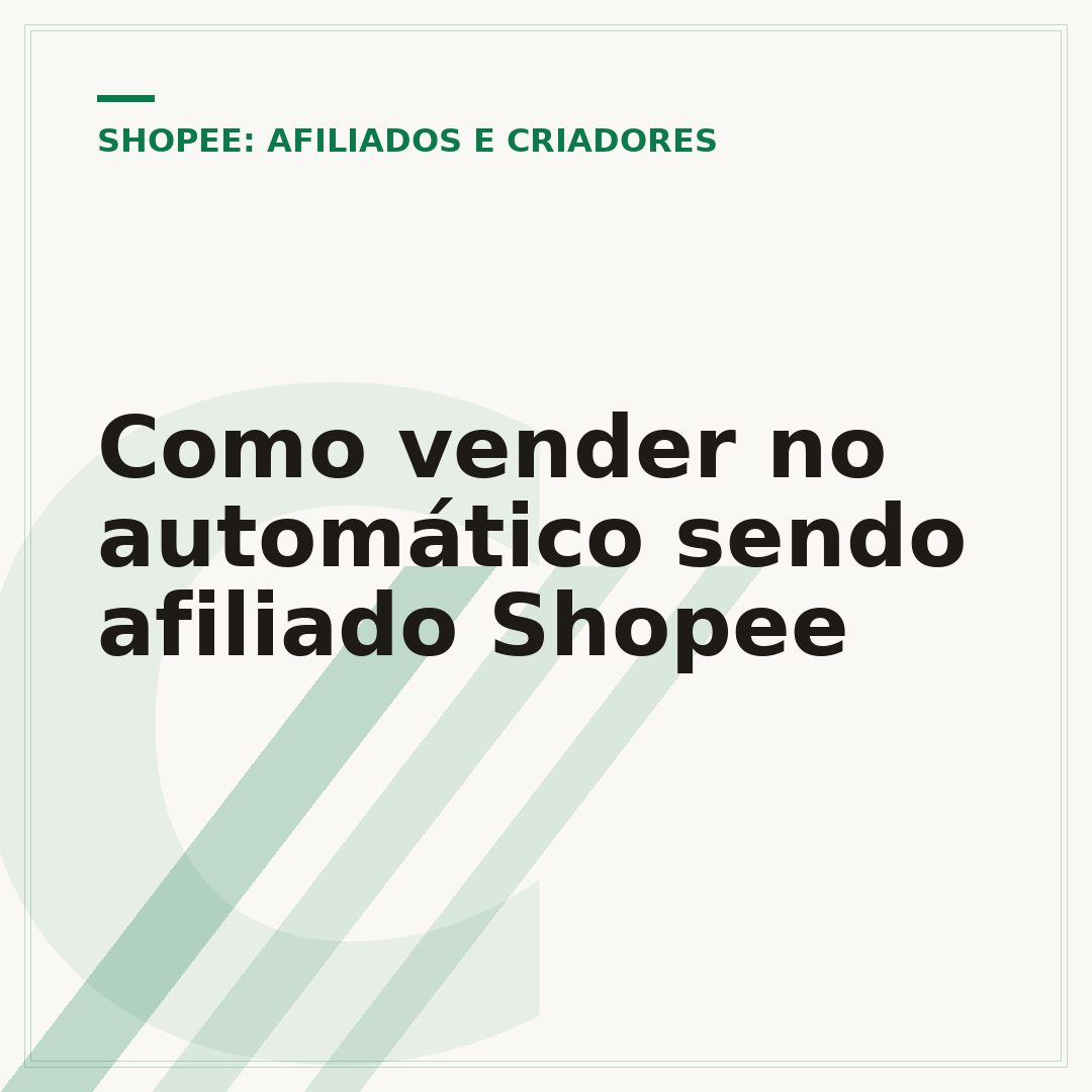 Como vender no automático sendo afiliado Shopee