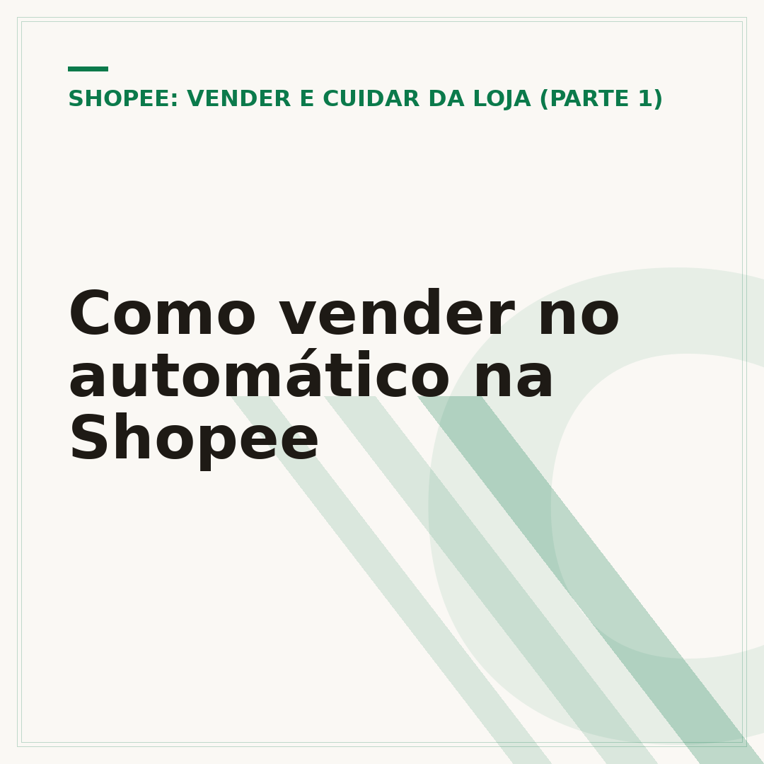 Como vender no automático na Shopee