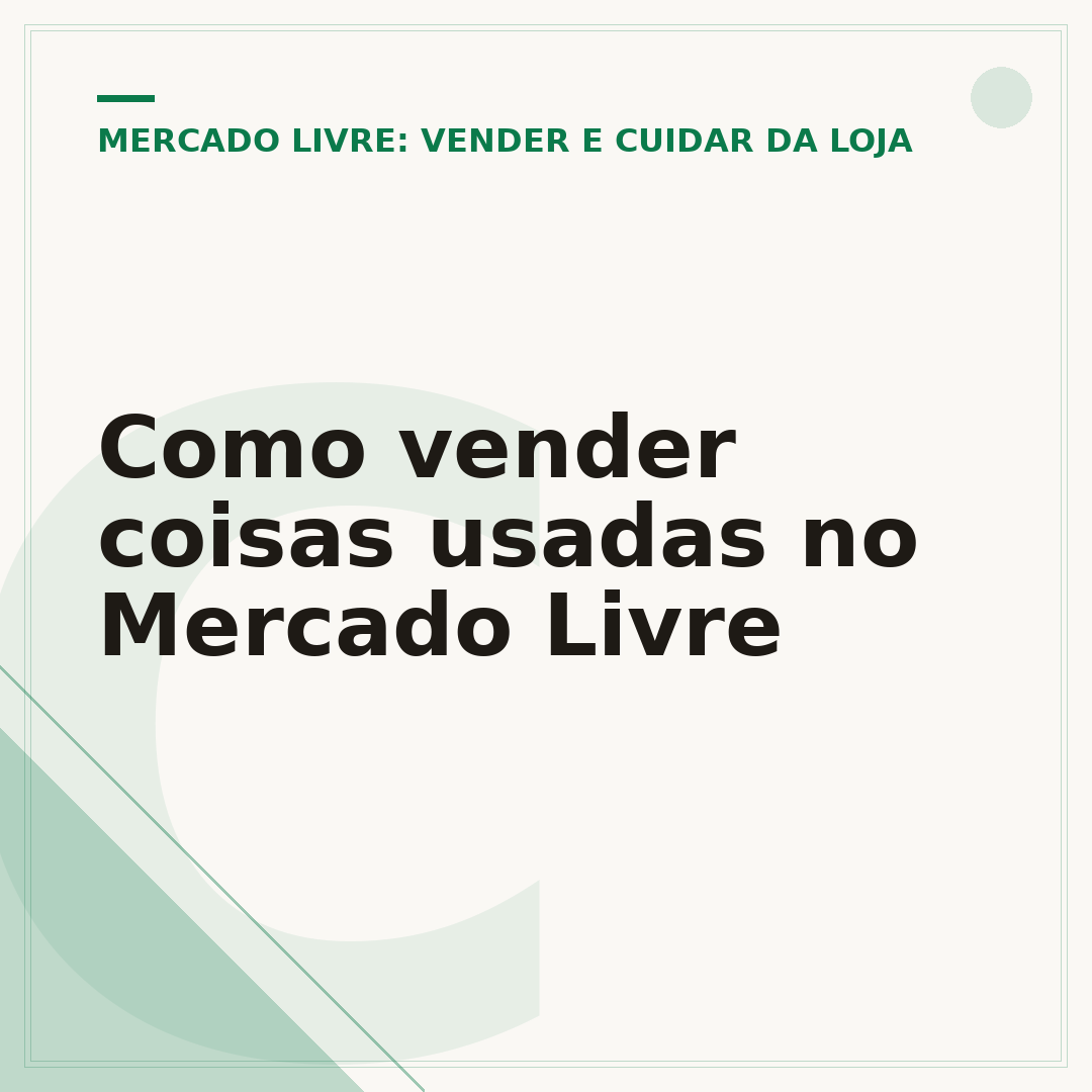 Como vender coisas usadas no Mercado Livre
