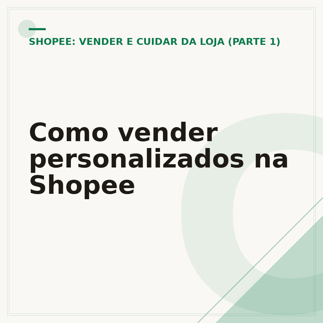 Como vender personalizados na Shopee