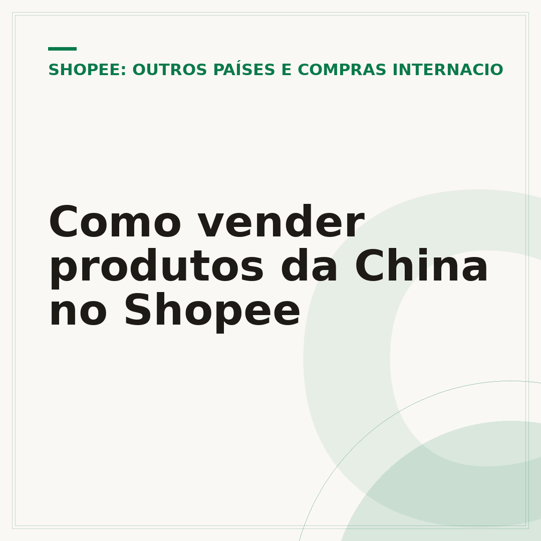 Como vender produtos da China no Shopee