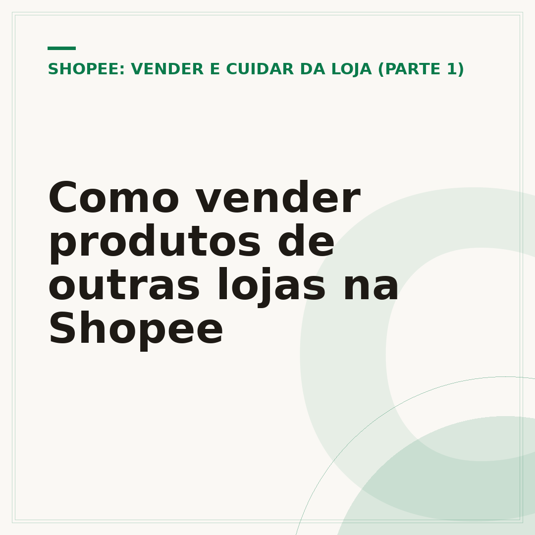 Como vender produtos de outras lojas na Shopee