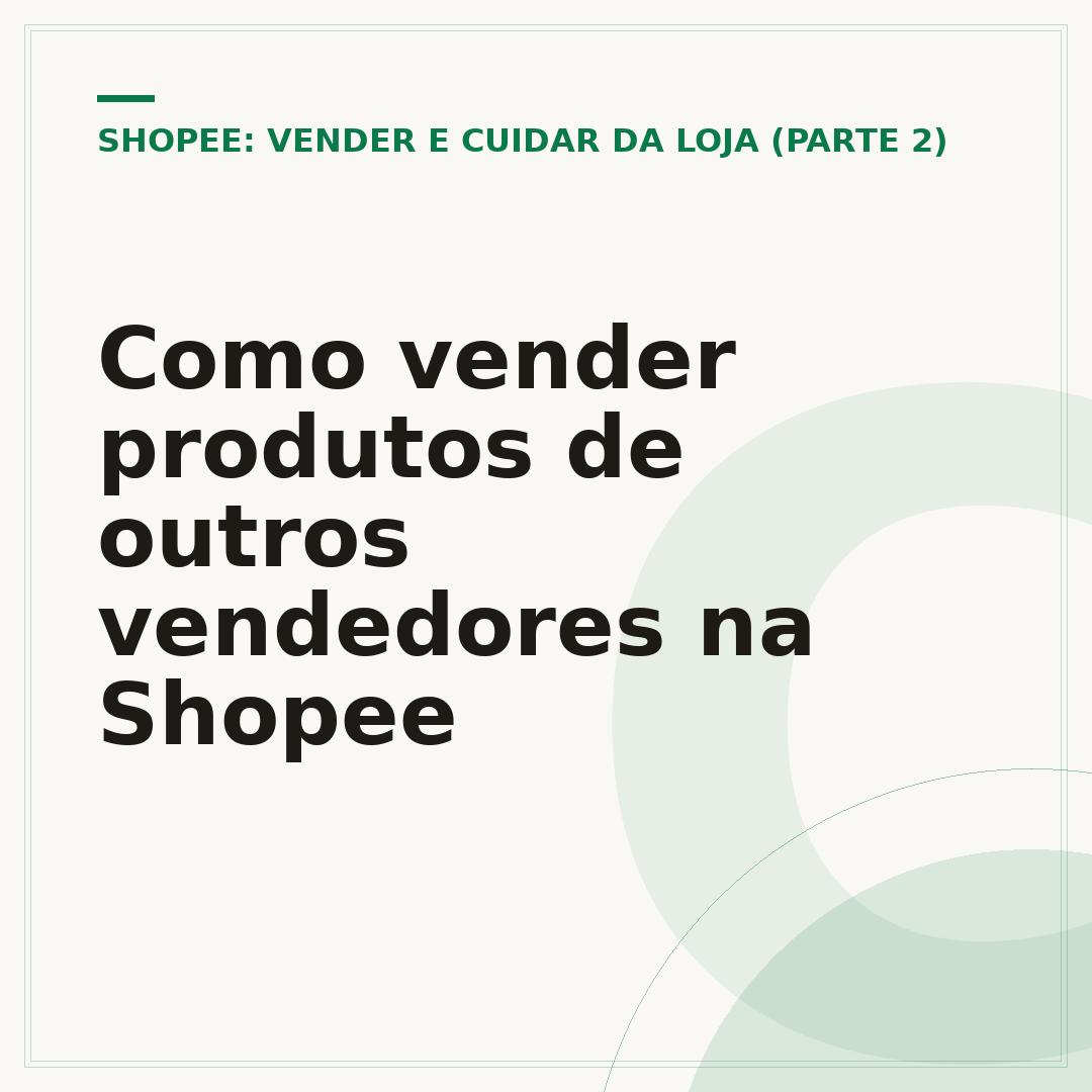 Como vender produtos de outros vendedores na Shopee