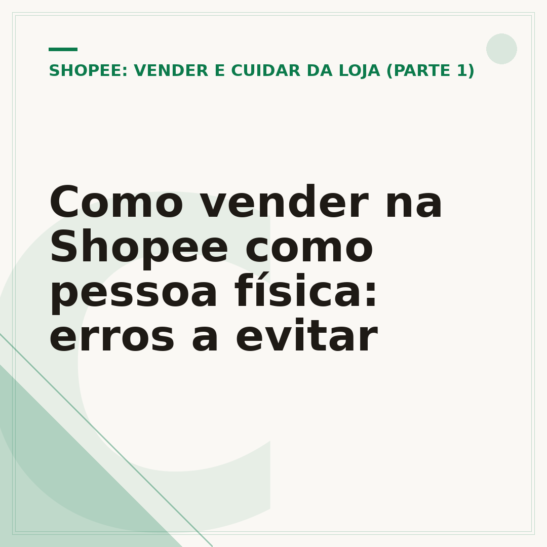Como vender na Shopee como pessoa física: erros a evitar