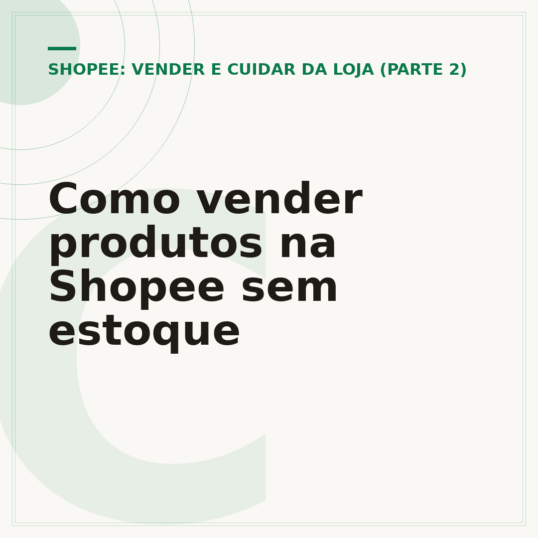 Como vender produtos na Shopee sem estoque