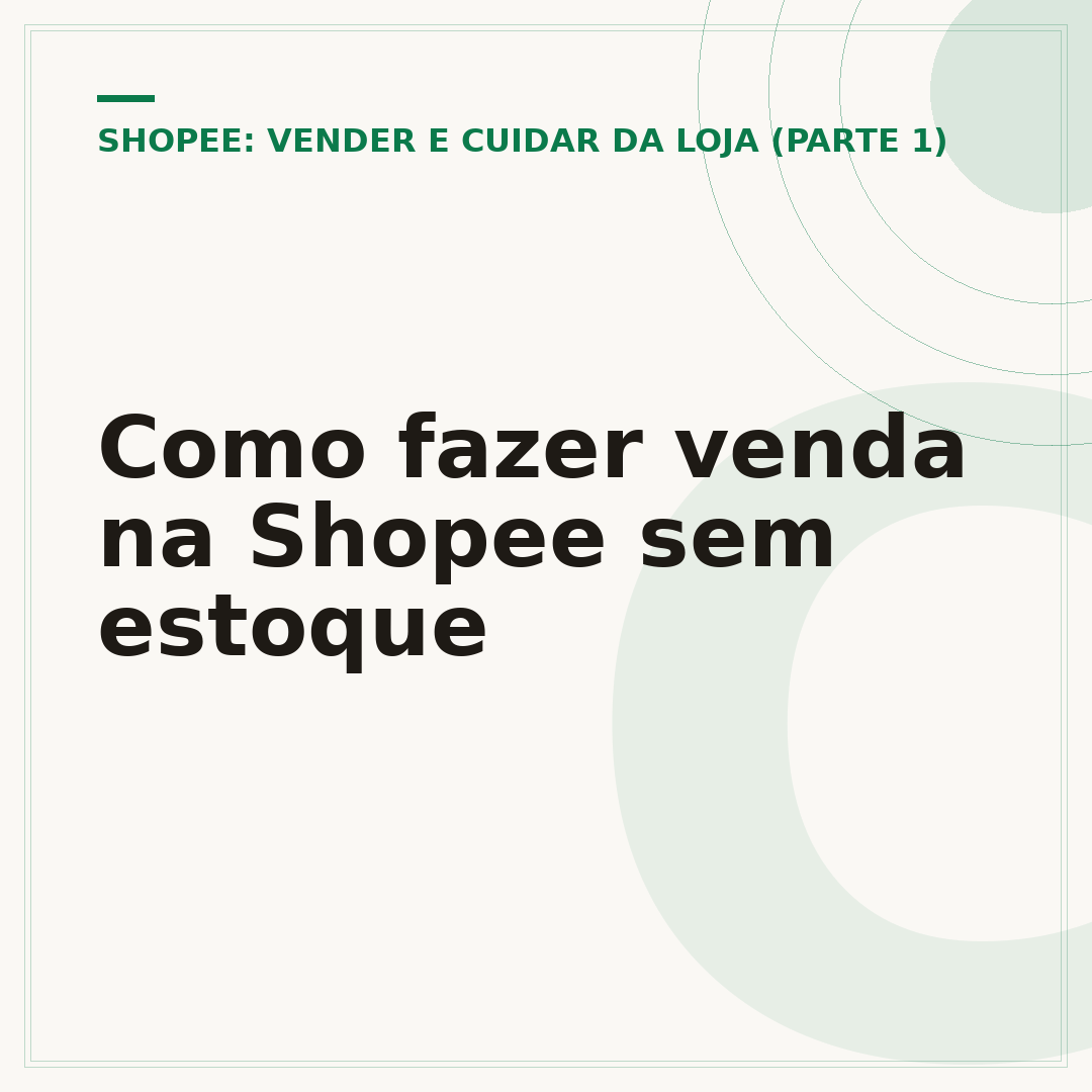 Como fazer venda na Shopee sem estoque