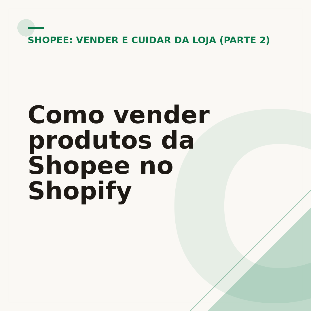 Como vender produtos da Shopee no Shopify