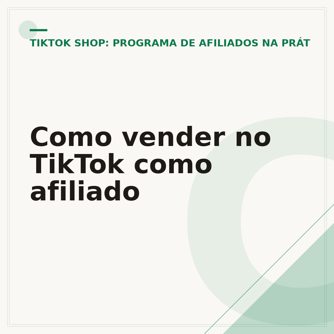 Como vender no TikTok como afiliado