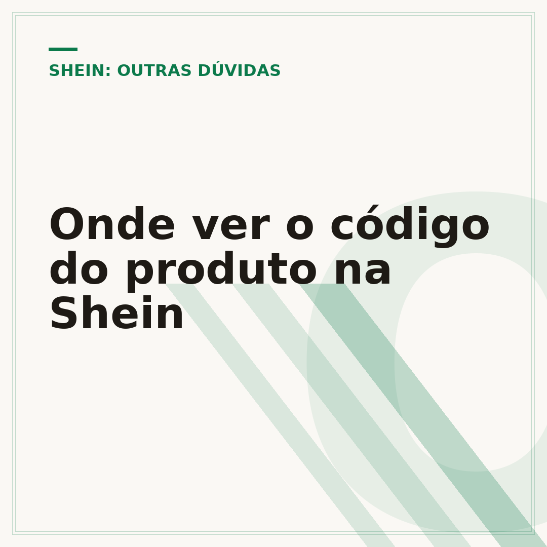 Onde ver o código do produto na Shein