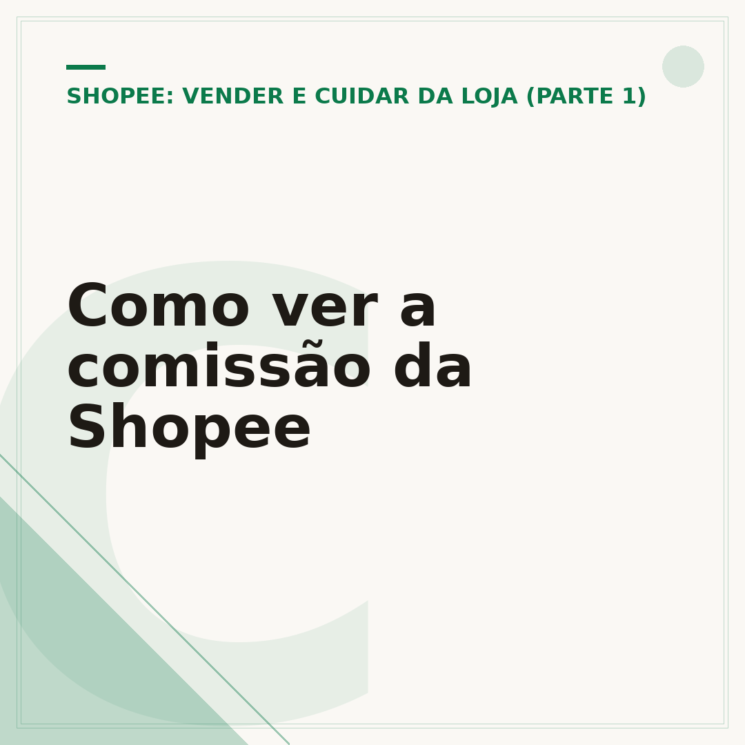 Como ver a comissão da Shopee