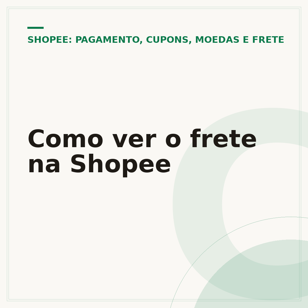 Como ver o frete na Shopee