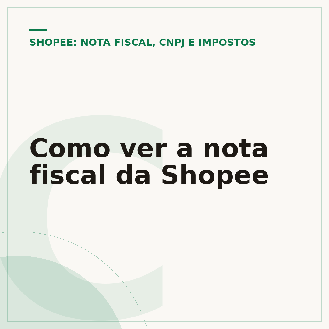 Como ver a nota fiscal da Shopee