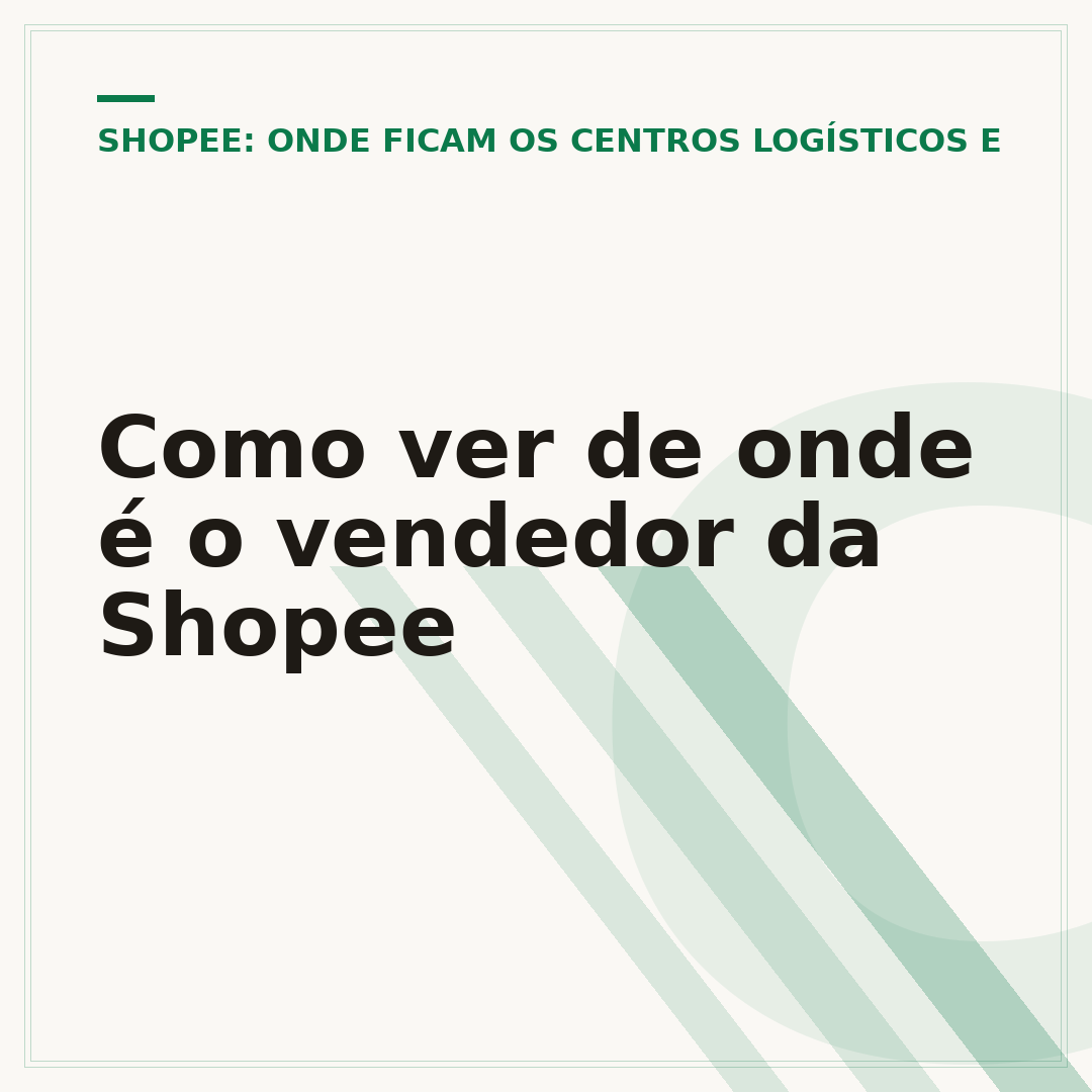 Como ver de onde é o vendedor da Shopee