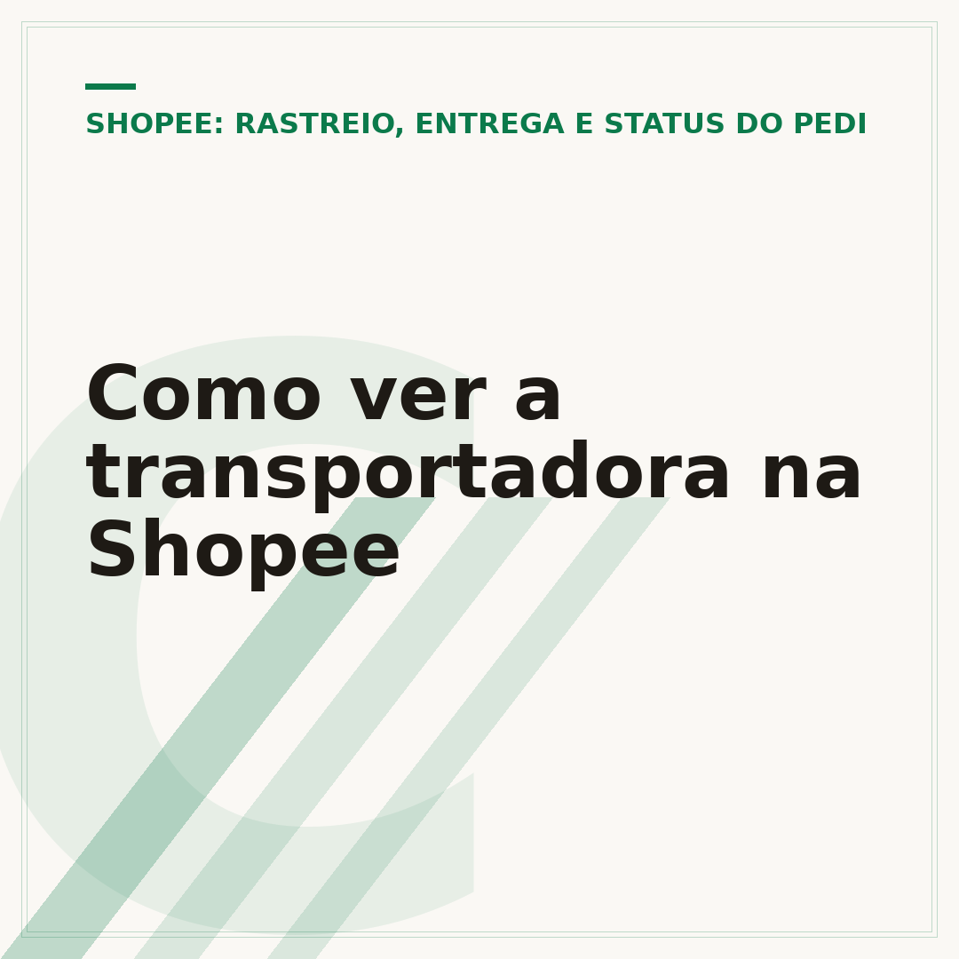 Como ver a transportadora na Shopee