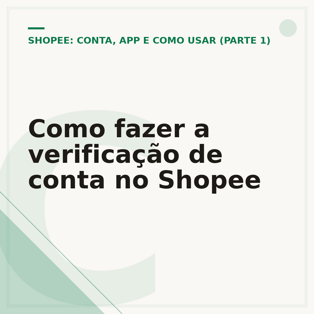 Como fazer a verificação de conta no Shopee