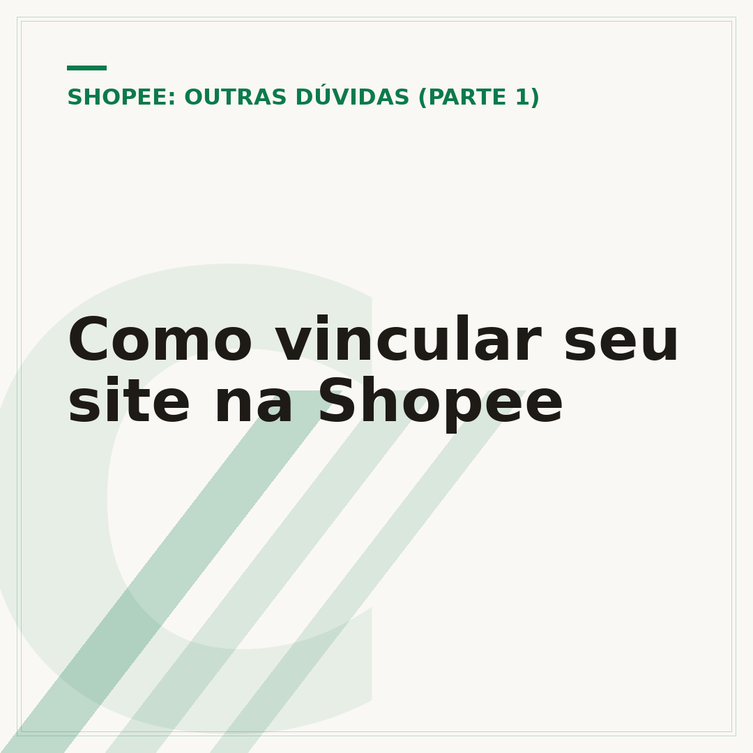 Como vincular seu site na Shopee