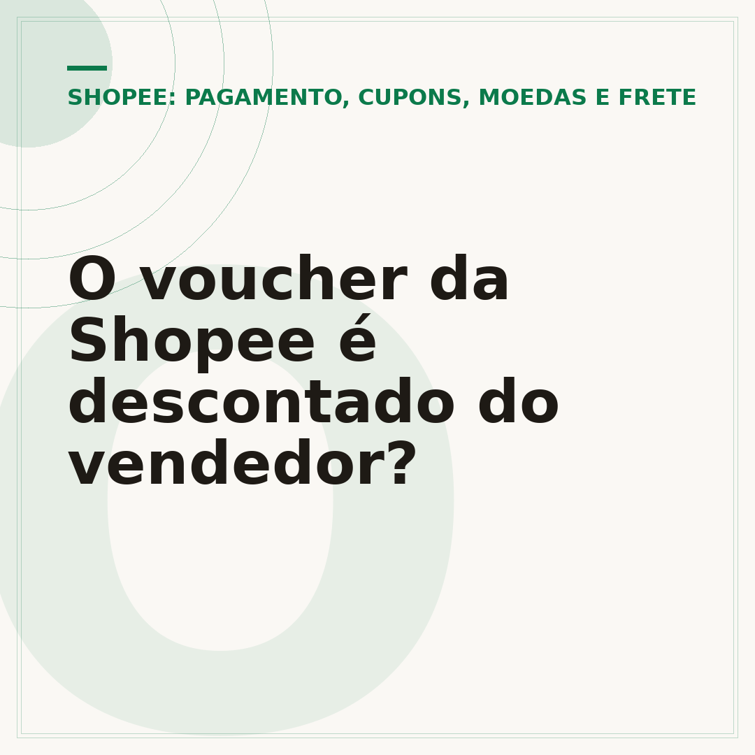 O voucher da Shopee é descontado do vendedor?